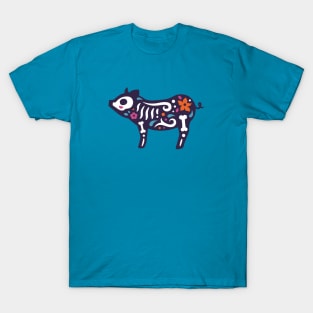 Colorful Day of the Dead Pig | Dia de los Muertos Animal T-Shirt